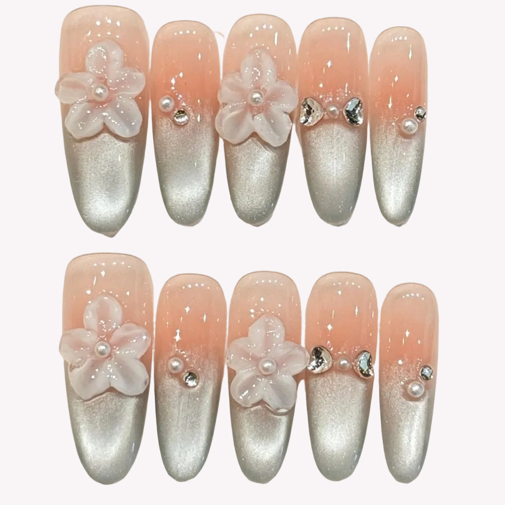 Pink Silver Flower