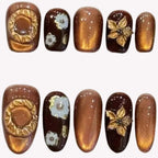 Caramel Amber Retro Autumn