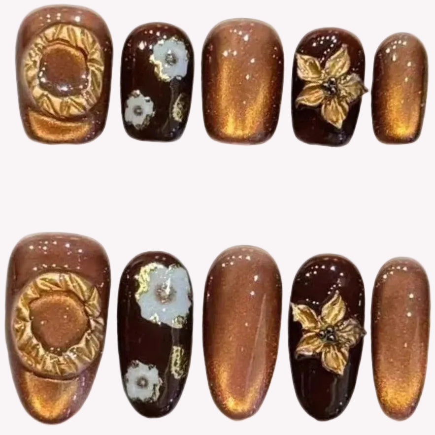 Caramel Amber Retro Autumn