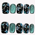 Midnight Teal Bloom