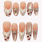 Peach Lace Leopard