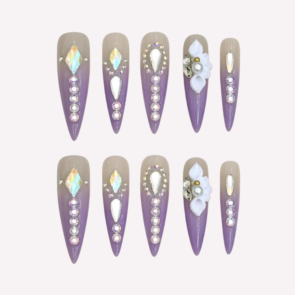 Lavender Crystal Bloom
