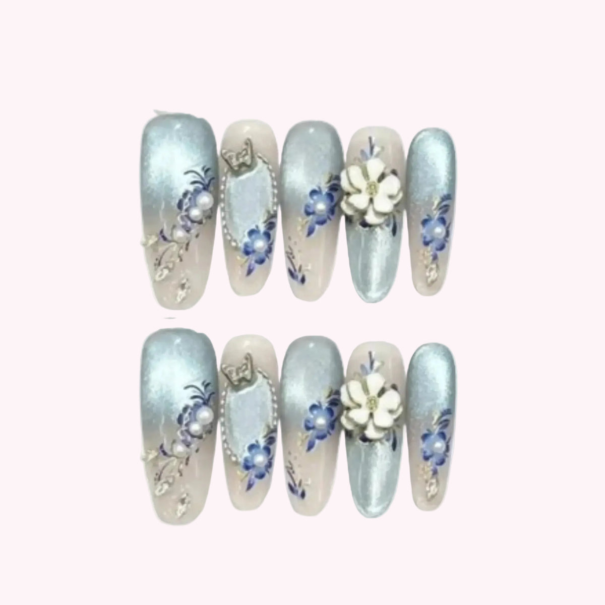 Aqua Floral Whisper