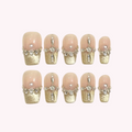 Blush & Gold French Sparkle