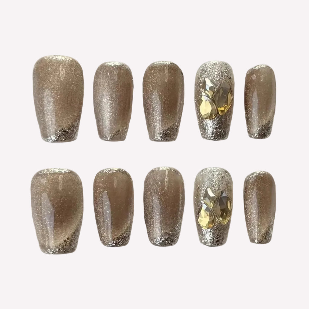 Mocha Glitter Edge