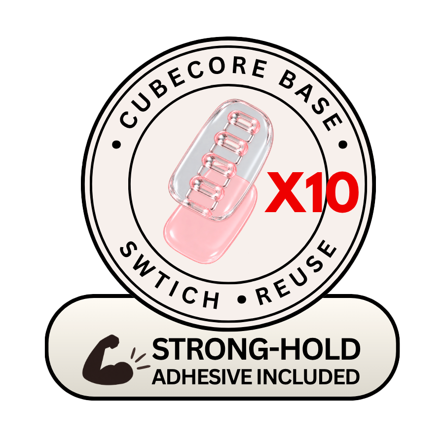 10 CubeCore Bases and strong-hold adhesive included